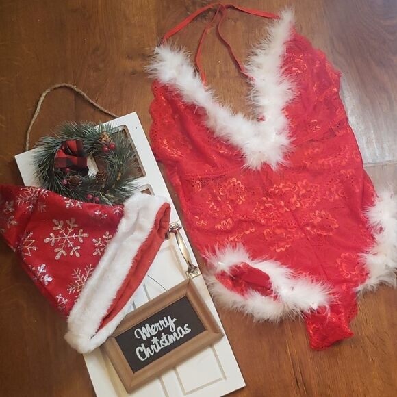 Ms. Claus Santa Lingerie Costume - Picture 3 of 9